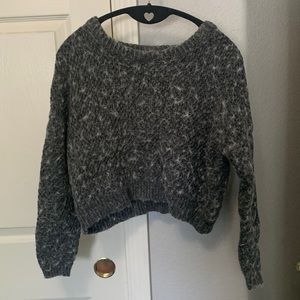 Grey and white sweater, M (fits small)